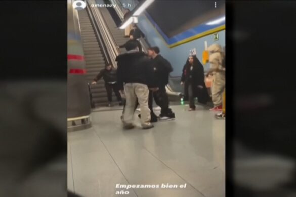 Pelea multitudinaria Metrosur Leganés