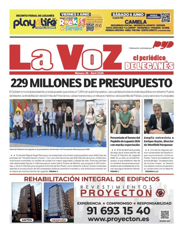 PORTADA LA VOZ LEGANES ABRIL 2026