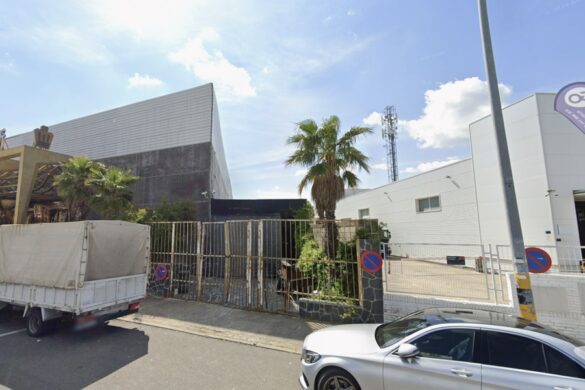 una calle del Polígono Industrial Nuestra Señora de Butarque en Leganés